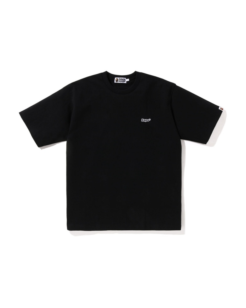 T Shirts Bape One Point Relaxed Fit Noir Homme | FYT-91023489